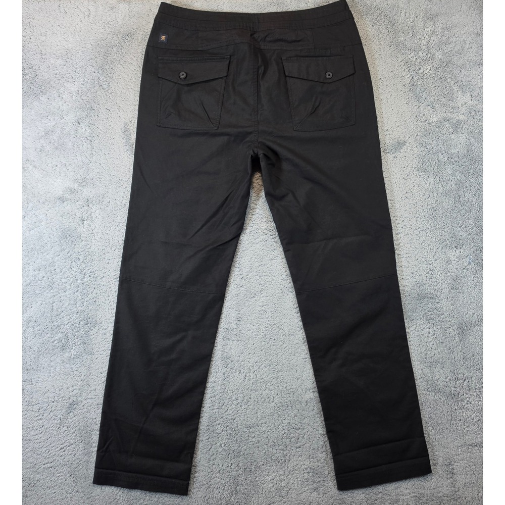 Roark Layover 2.0 Pants Mens 34 Black Travel Tech Utility RP305 Stretch Relaxed - Picture 4 of 10
